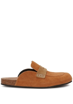 JW Anderson corduroy loafer mules - Brown