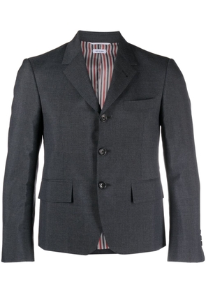 Thom Browne single-breasted wool blend blazer - Grey