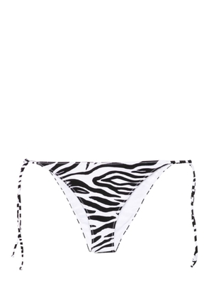 MC2 Saint Barth zebra-print bikini bottom - White