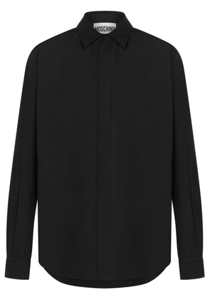 Moschino graphic-print poplin shirt - Black