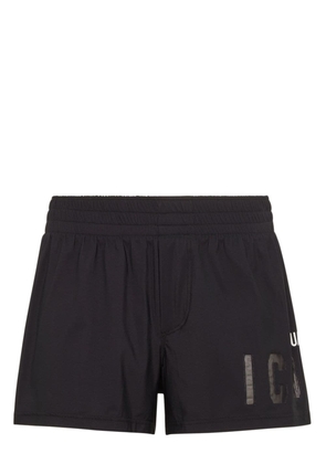 Dsquared2 Icon-print swim shorts - Black