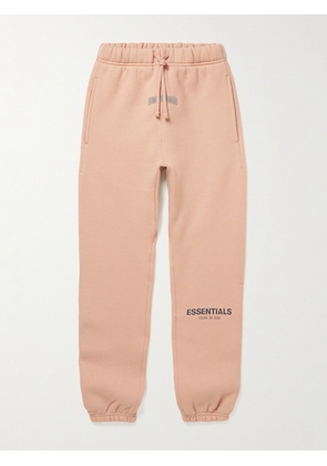 Fear of God Essentials Kids - Logo-Print Cotton-Blend Jersey Drawstring Sweatpants - Men - Pink - 4