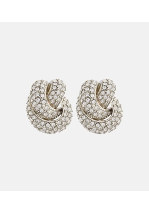 Oscar de la Renta Knot crystal earrings