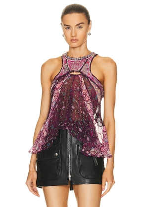 Isabel Marant Onyle Top in Fuchsia - Fuchsia. Size 42 (also in ).
