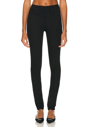 MOTHER High Waisted Looker Skimp in Lasting Impression - Black. Size 29 (also in 25, 26, 27, 30, 31, 32, 33, 34).