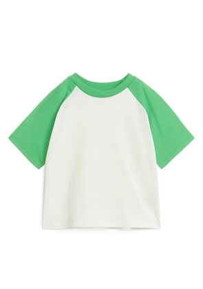 Raglan-Sleeve T-Shirt - Green