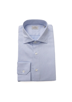 Bagutta Light Blue Cotton Shirt - S