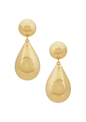Lele Sadoughi Small Dome Teardrop Earrings in Gold - Metallic Gold. Size all.