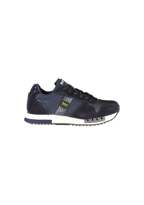 Blauer Contrast Lace-Up Sports Sneakers in Blue - EU44/US11