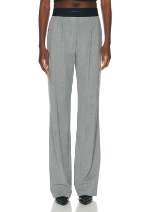Helmut Lang Pull On Suit Pant in Black & White Multi - Grey. Size 4 (also in ).