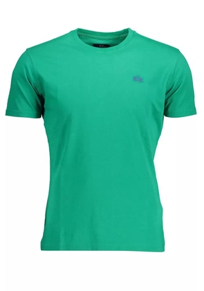 La Martina Green Cotton T-Shirt - XXL