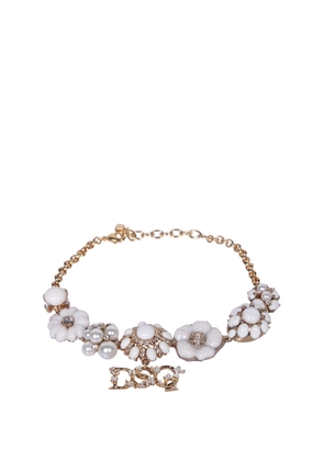 Dsquared2 Embellished Logo Charm Chain-Linked Necklace