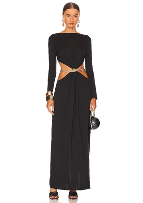 Cult Gaia Grecia Gown in Black. Size XS.