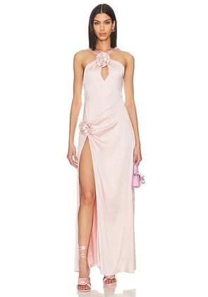 For Love & Lemons Paula Gown in Pink. Size L, S.