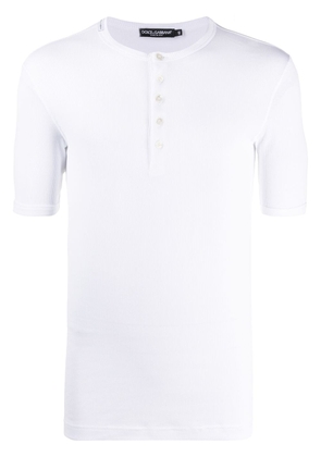 Dolce & Gabbana fine-rib cotton T-shirt - White