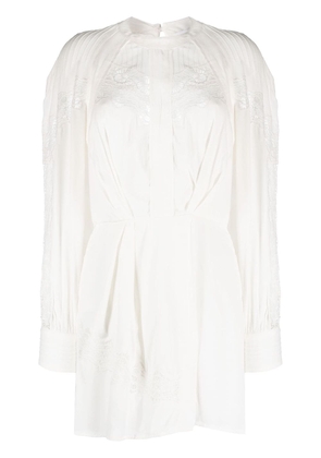 IRO Belinda lace-trim dress - White