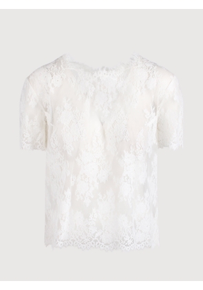 Ermanno Scervino Boxy T-Shirt With Lace