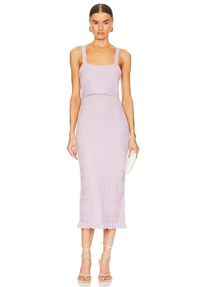 Karina Grimaldi Ismat Knit Dress in Lavender. Size S.