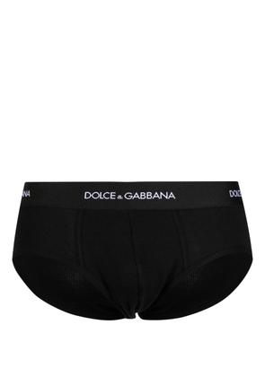 Dolce & Gabbana logo-waistband briefs - Black