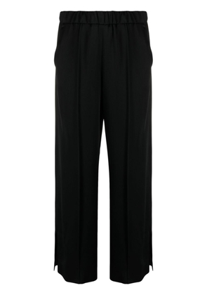 Jil Sander elasticated waistband wide-legged trousers - Black