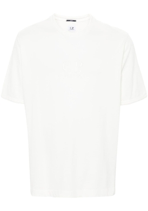 C.P. Company logo-embroidered T-shirt - Neutrals