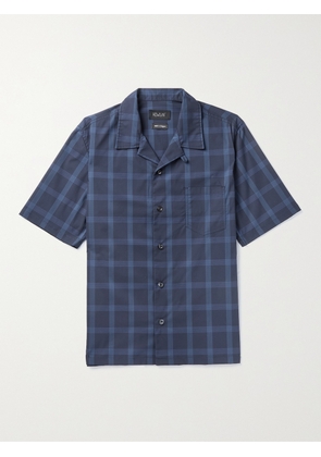 Howlin' - Cocktail Camp-Collar Checked Cotton-Blend Ripstop Shirt - Men - Blue - XS