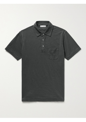 Alex Mill - Standard Slub Cotton-Jersey Polo Shirt - Men - Black - XS