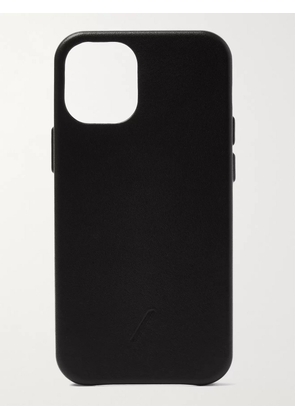 NATIVE UNION - Clic Classic Leather iPhone 12 Mini Case - Men - Black