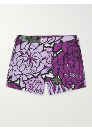 TOM FORD - Mid-Length Floral-Print Swim Shorts - Men - Purple - IT 44