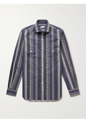 DOPPIAA - Aantero Striped Cotton-Poplin Shirt - Men - Multi - EU 38