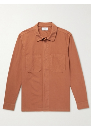 Mr P. - Cotton-Ripstop Shirt - Men - Orange - XS