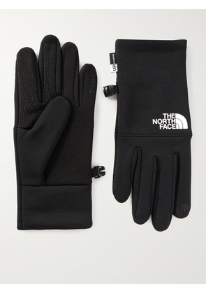 The North Face - Etip Logo-Print Recycled Stretch-Jersey Gloves - Men - Black - S