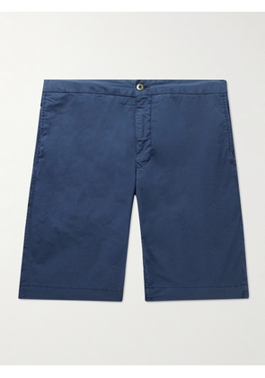Incotex - Slim-Fit Cotton-Blend Bermuda Shorts - Men - Blue - UK/US 28