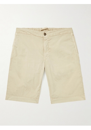 Incotex - Slim-Fit Cotton-Blend Bermuda Shorts - Men - Neutrals - UK/US 28