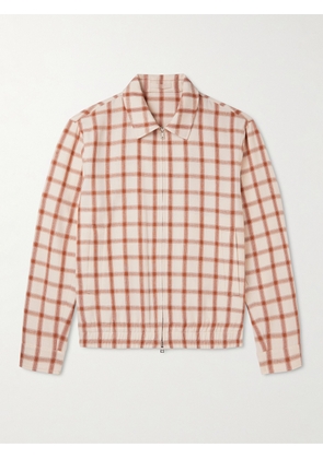 Mr P. - Checked Cotton-Blend Blouson Jacket - Men - Orange - XS