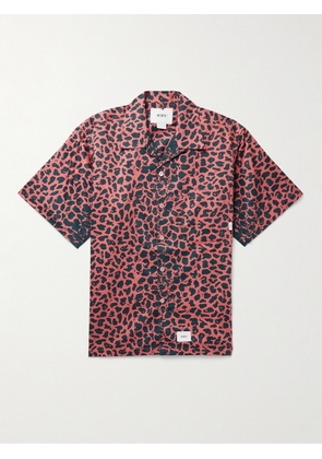 WTAPS - Night Vision Camp-Collar Leopard-Print Cotton-Twill Shirt - Men - Pink - S