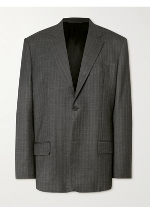 Balenciaga - Oversized Checked Super 130s Wool Blazer - Men - Gray - IT 44