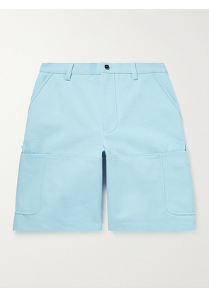 Jacquemus - Straight-Leg Cotton-Canvas Shorts - Men - Blue - IT 46