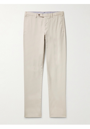 Sid Mashburn - Slim-Fit Garment-Dyed Cotton-Twill Trousers - Men - Gray - UK/US 30