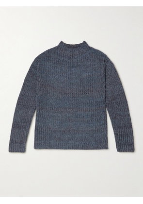 Mr P. - Recycled Cashmere and Surplus Wool-Blend Mock-Neck Sweater - Men - Gray - XS