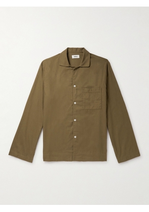 TEKLA - Organic Cotton-Flannel Pyjama Shirt - Men - Green - S