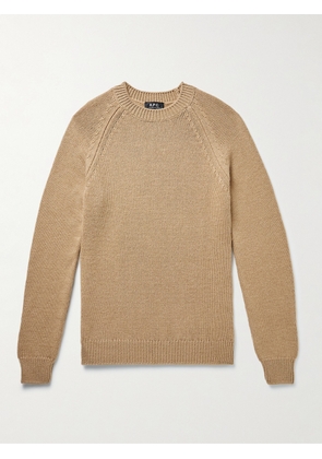 A.P.C. - Slim-Fit Virgin Wool Sweater - Men - Brown - XS