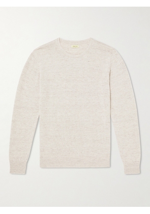De Bonne Facture - Organic Cotton and Linen-Blend Sweater - Men - Neutrals - XS