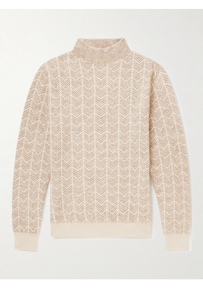 Mr P. - Virgin Wool-Blend Rollneck Sweater - Men - Neutrals - XS