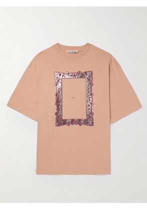 Acne Studios - Edlund Logo-Print Cotton-Jersey T-Shirt - Men - Pink - XS