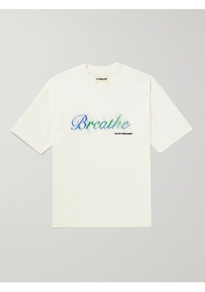 POLITE WORLDWIDE® - Breathe Printed Cotton-Jersey T-Shirt - Men - White - S