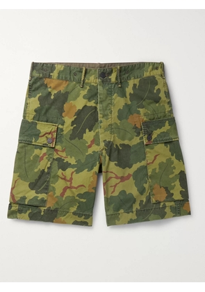 RRL - Camouflage-Print Cotton-Canvas Cargo Shorts - Men - Green - UK/US 28