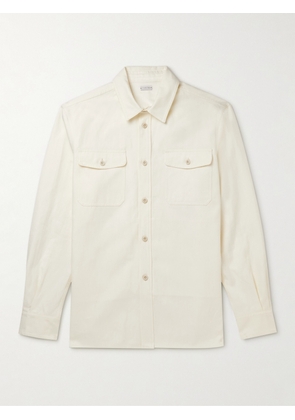 Caruso - Cotton and Linen-Blend Overshirt - Men - Neutrals - S