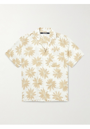 Jacquemus - Jean Camp-Collar Floral-Print Poplin Shirt - Men - Neutrals - FR 46