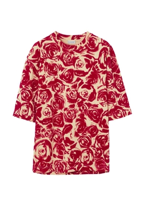 Burberry Rose Print T-Shirt